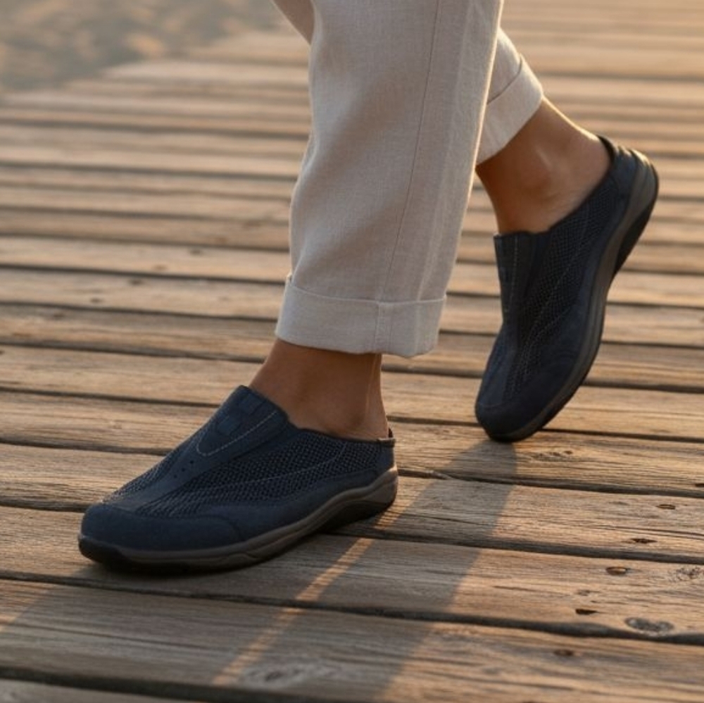 Earth Spirit Blue Slip-On Loafers NWOT